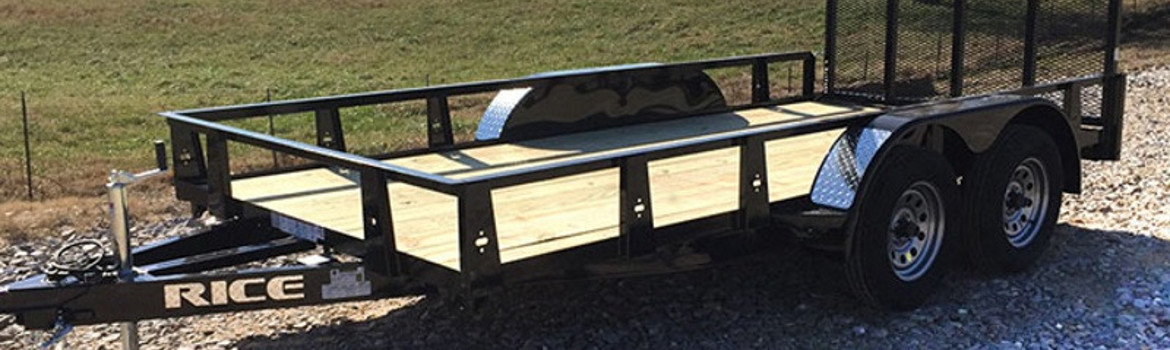 2018 Rice Trailers Tandem Utility 82'" x 16'